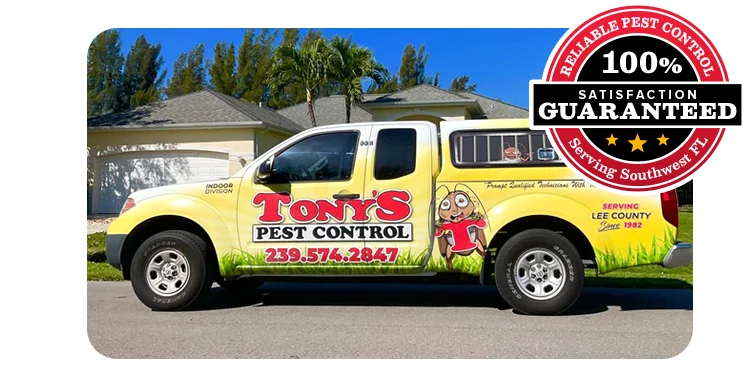 Tonys Pest Control truck