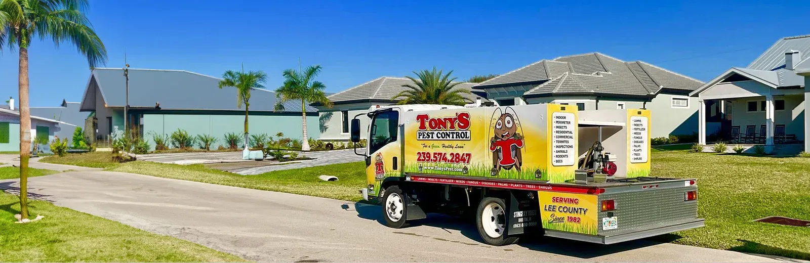 Tonys Pest Control truck